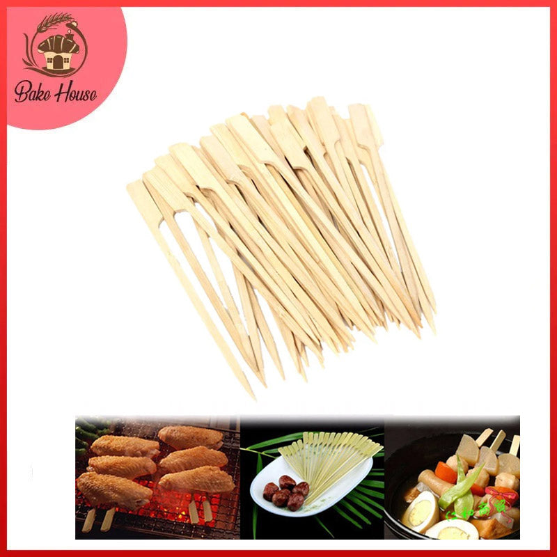 BBQ Bamboo Skewer Sticks 50Pcs Set