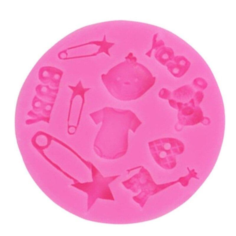 Baby Boy Theme Silicone Fondant Mold