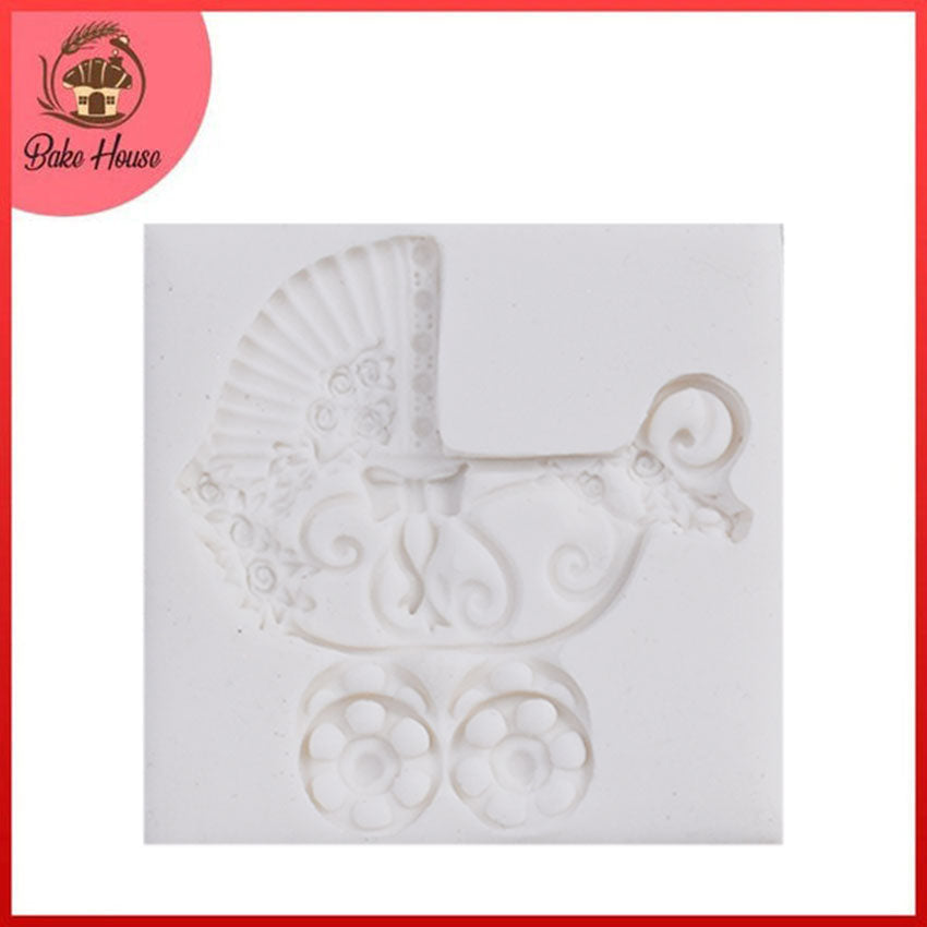 Baby Carriage Pram Silicone Fondant Mold