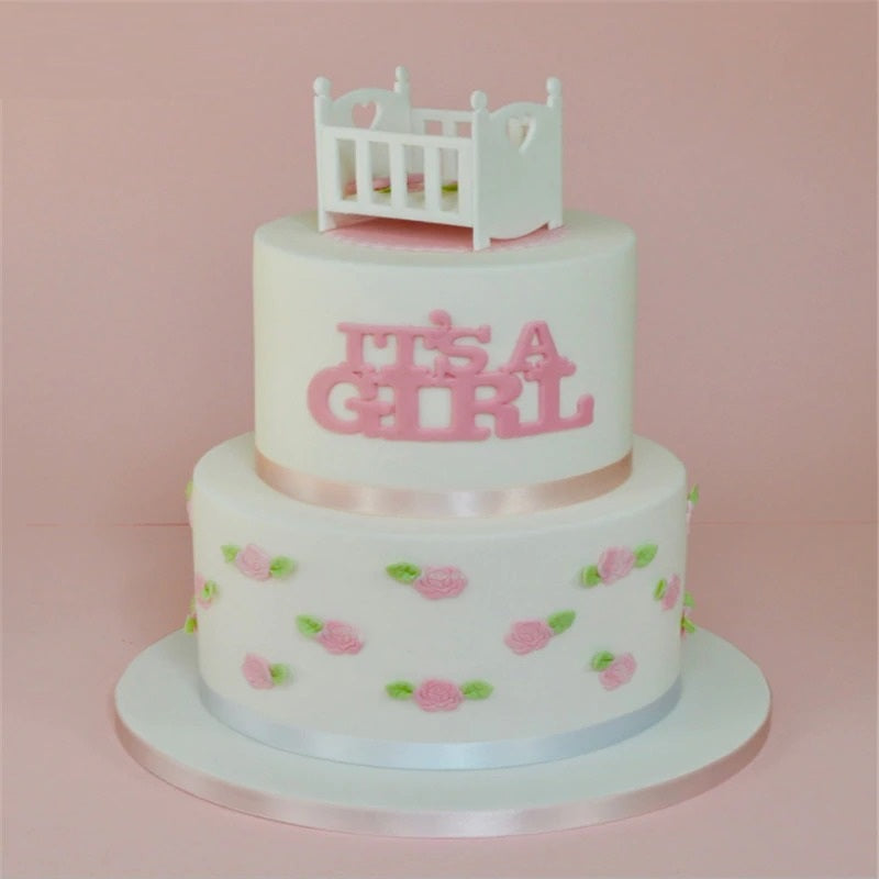 Baby Cot Plastic Fondant Cutter 3Pcs Set