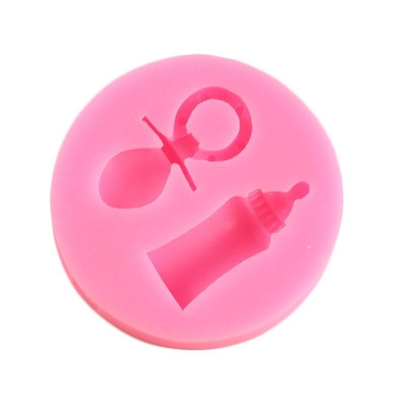 Baby Feeding Bottle and Pacifier Silicone Fondant & Chocolate Mold