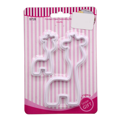 Baby Giraffe Fondant Cutter 2Pcs Set Plastic
