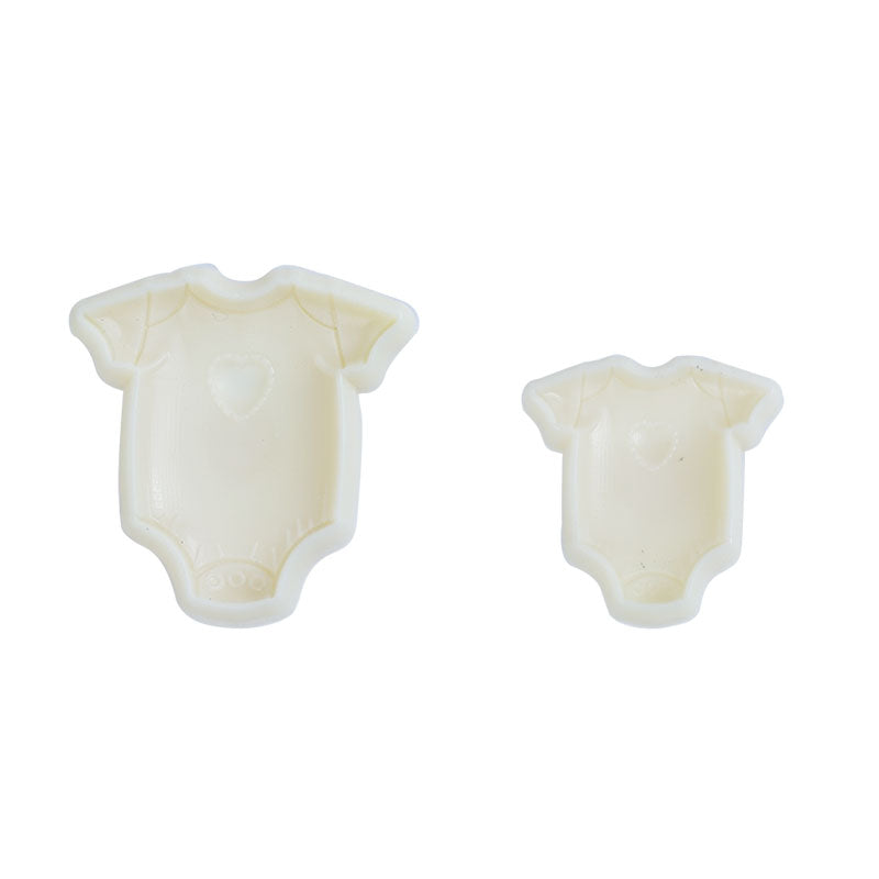 Baby Onesie Fondant And Cookie Plastic Cutter 2Pcs Set