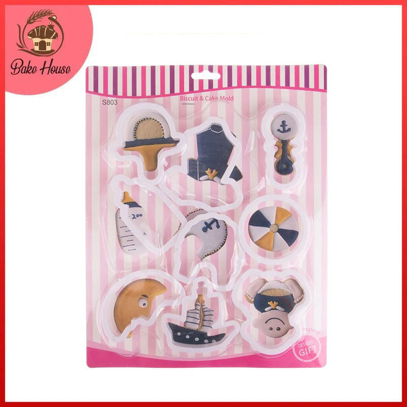 Baby Shower Fondant & Cookie Cutters 9Pcs Set
