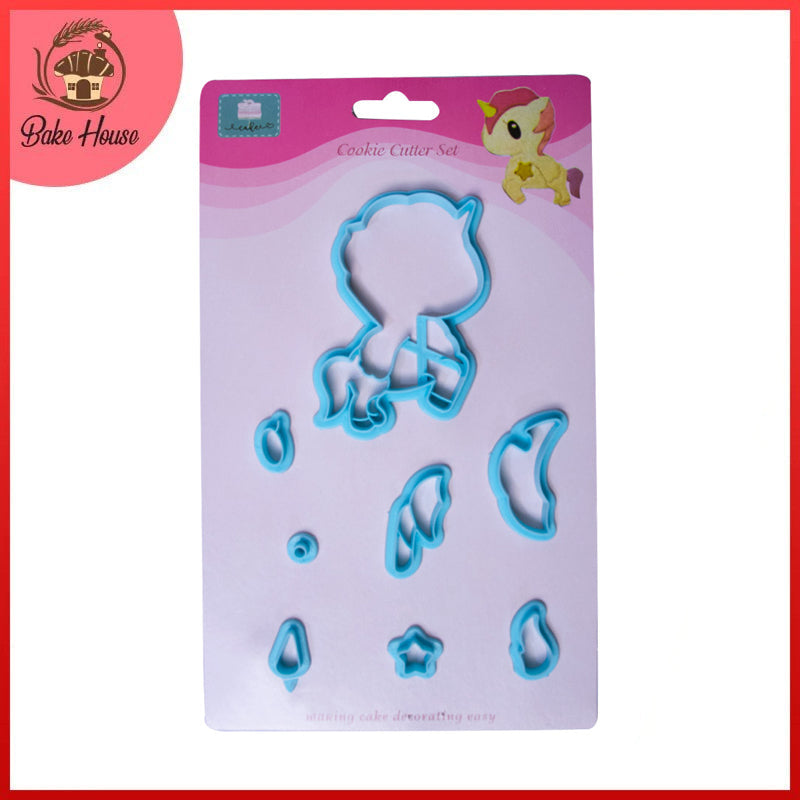 Baby Unicorn Fondant Cutter Set Plastic