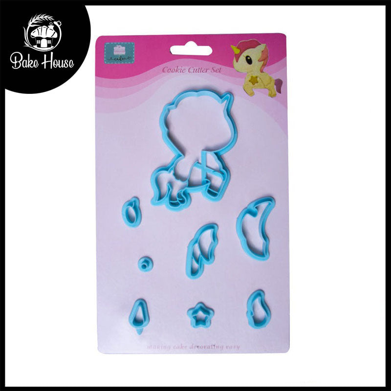 Baby Unicorn Fondant Cutter Set Plastic