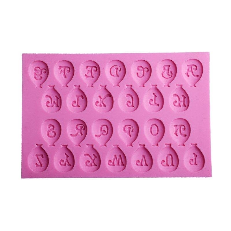 Balloon With Alphabet Silicone Fondant & Chocolate Mold