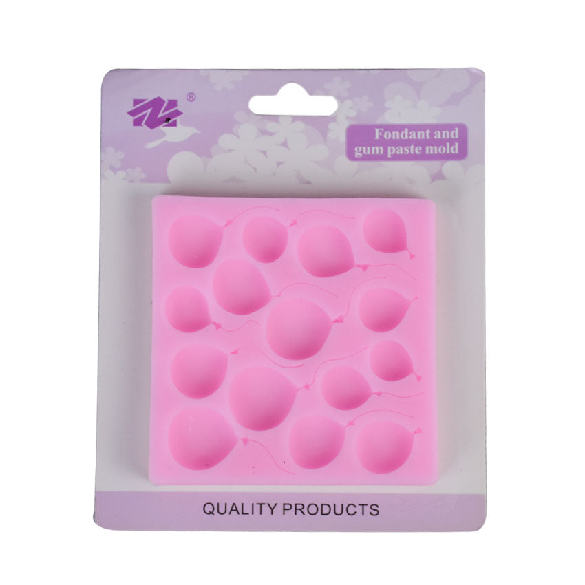 Balloons Silicone Fondant Mold 15 Cavity