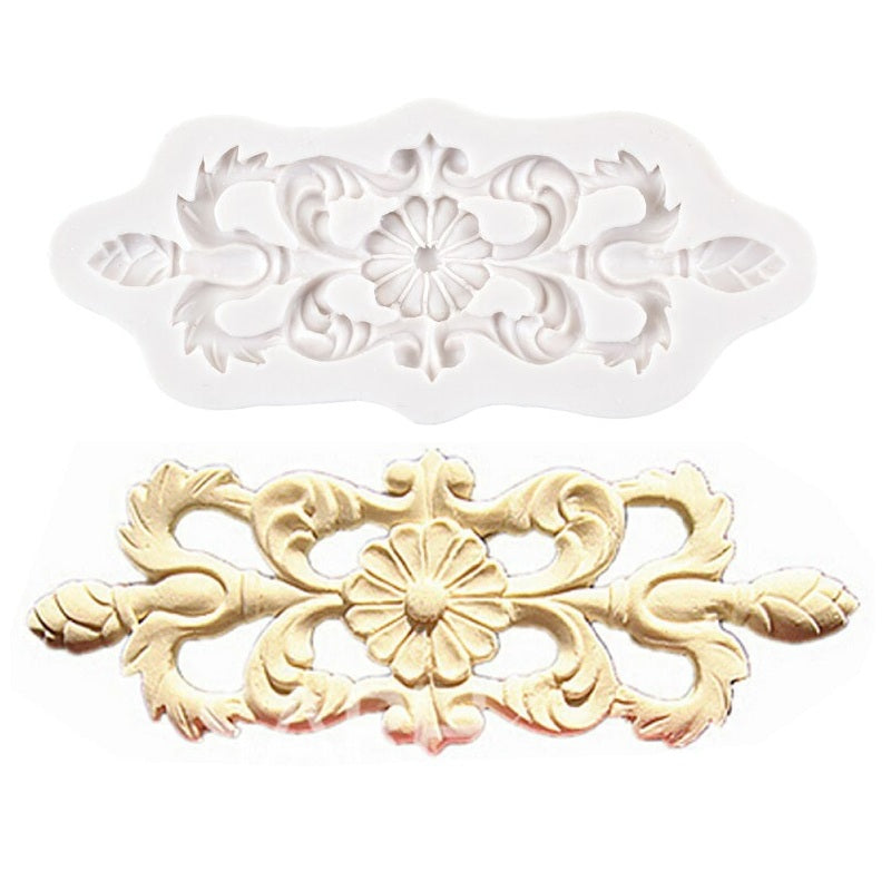 Baroque Cake Border Silicone Fondant Mold