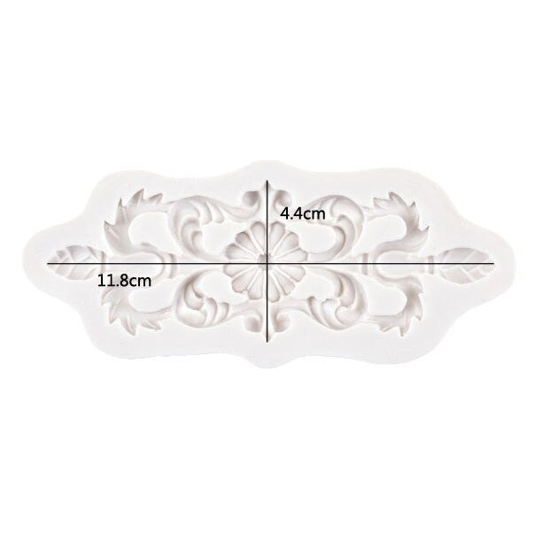 Baroque Cake Border Silicone Fondant Mold