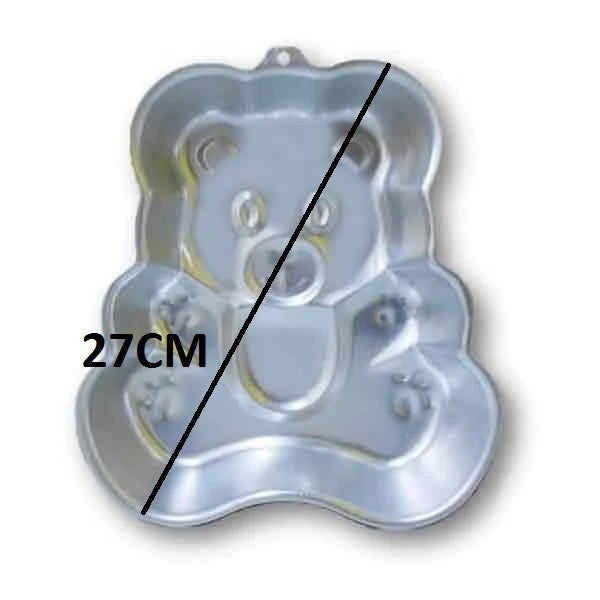 Bear Cake Baking Mold Aluminium Medium Size