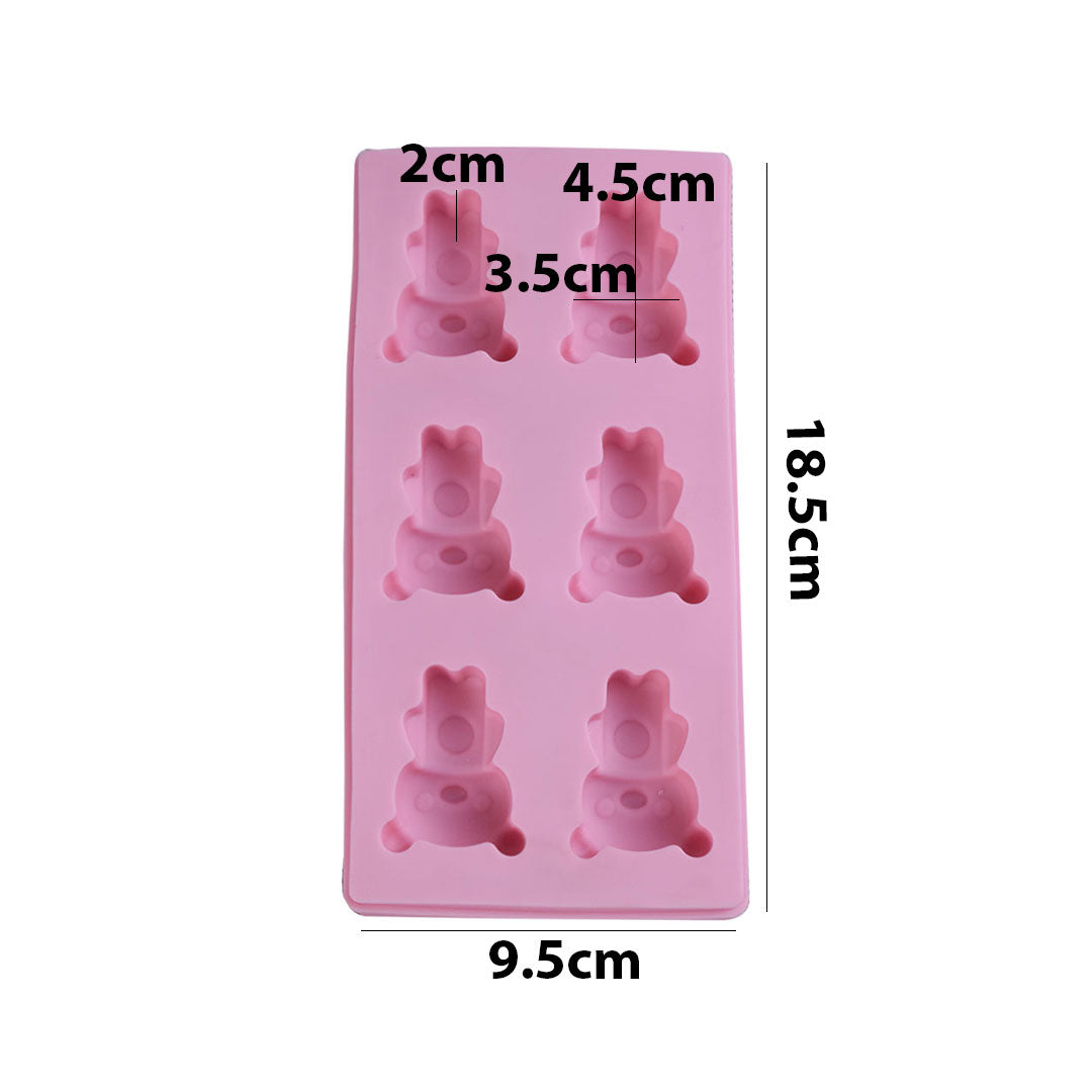 Bear Silicone Chocolate & Jelly Mold 6 Cavity