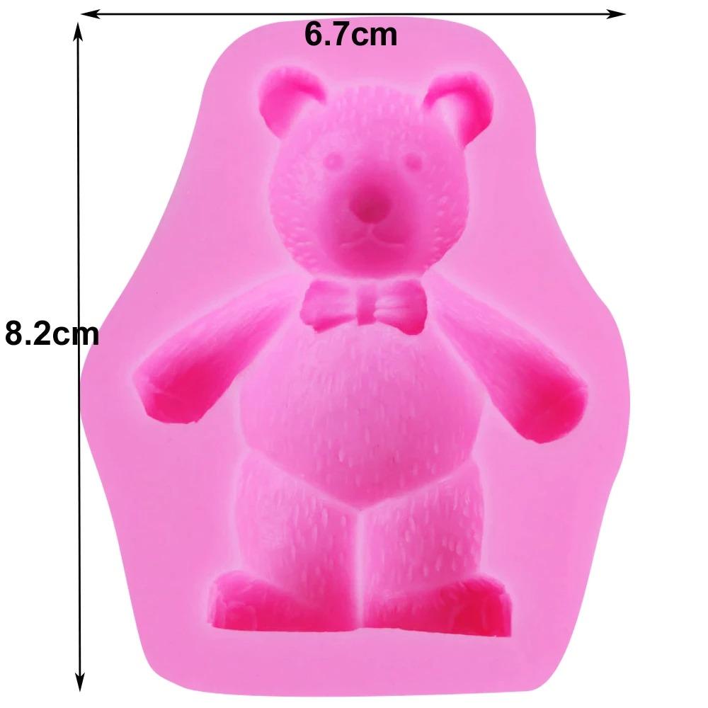 Bear With Bow Silicone Fondant & Chocolate Mold