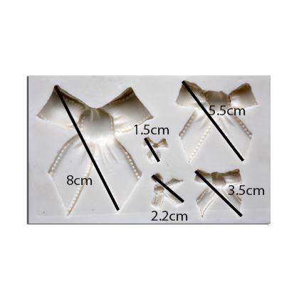 Big Bows Silicone Fondant & Chocolate Mold 5 Cavity