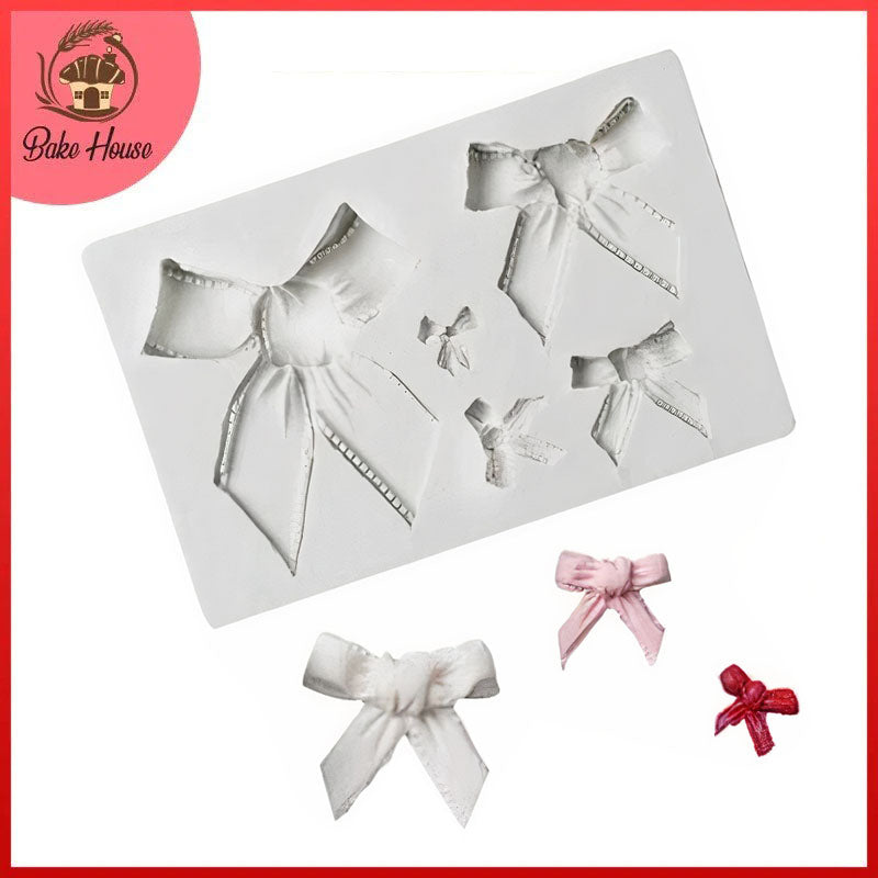 Big Bows Silicone Fondant & Chocolate Mold 5 Cavity
