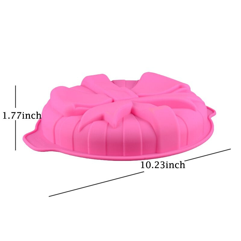 Big Size Bowknot Round Cake Baking Mold