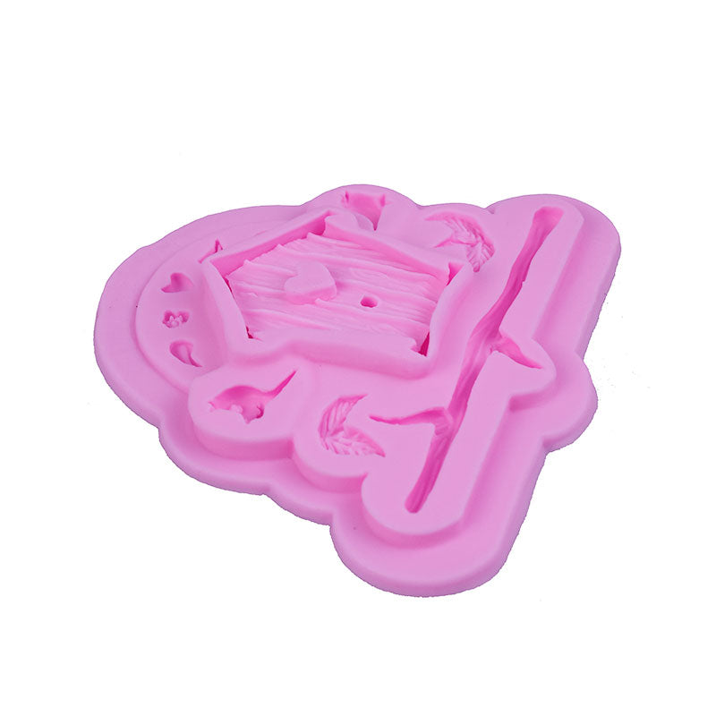 Bird House Silicone Fondant Mold