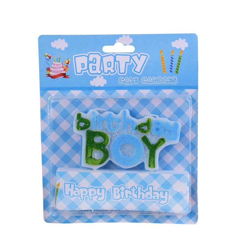Birthday Boy Cake Candle