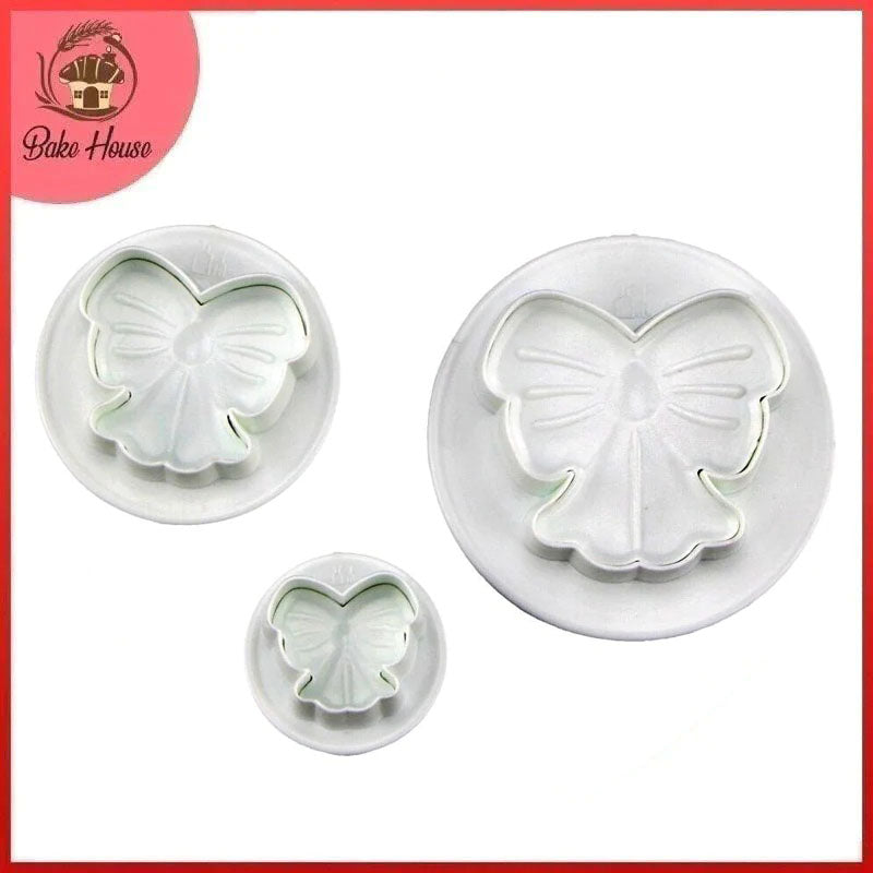 Bow Fondant & Cookie Plunger Cutter 3Pcs Set