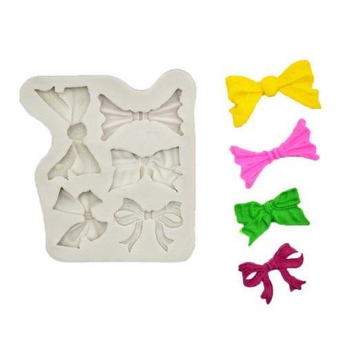 Bow Silicone Fondant & Chocolate Mold 5 Cavity