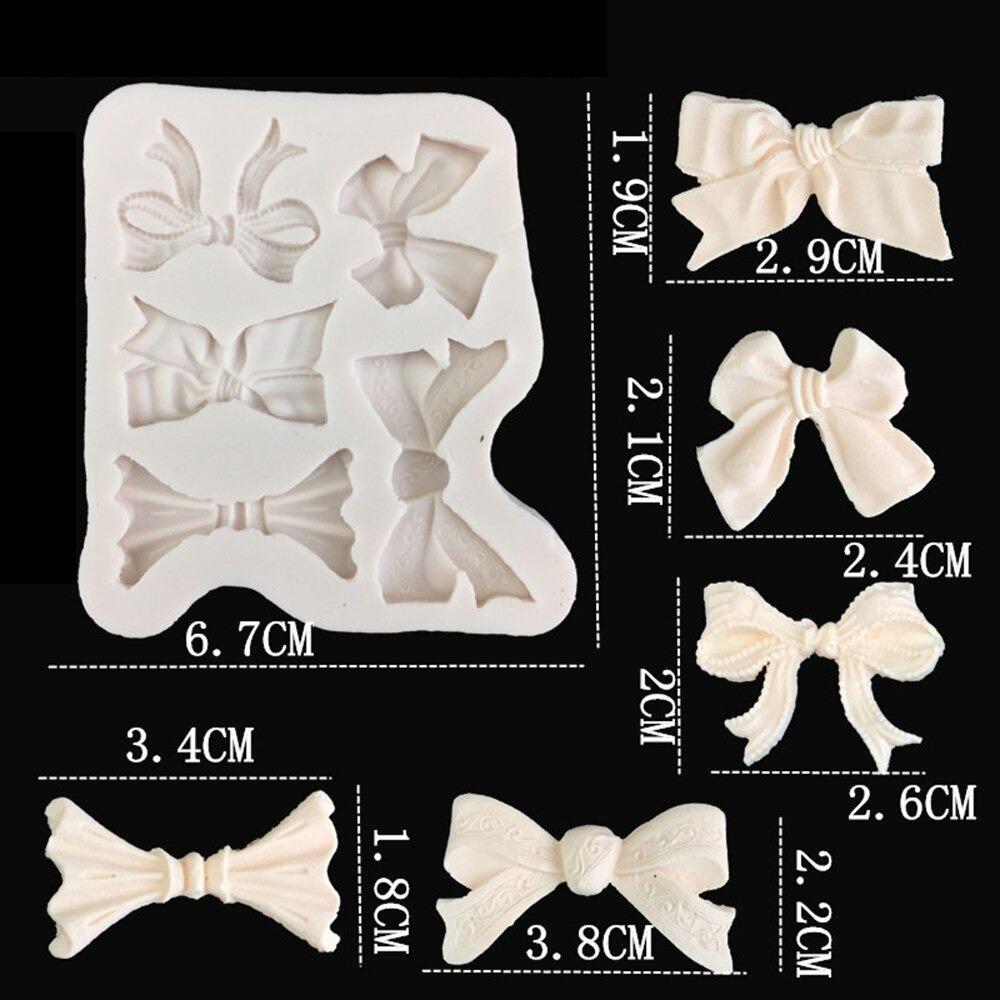 Bow Silicone Fondant & Chocolate Mold 5 Cavity