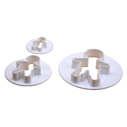 Boy Fondant & Cookie Cutter 3Pcs Set Plastic