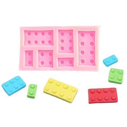 Bricks Silicone Fondant & Chocolate Mold 6 Cavity