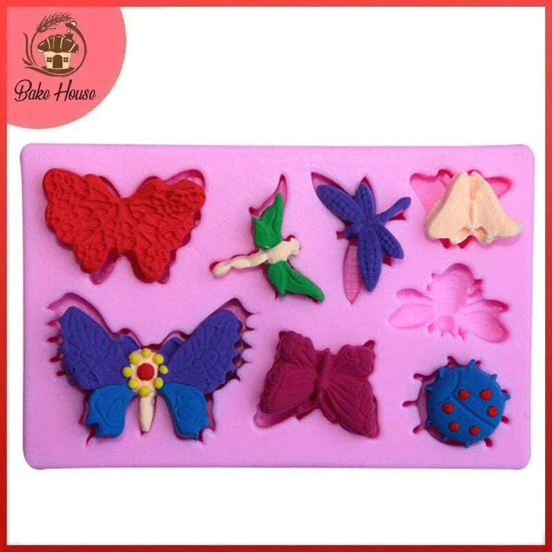 8 Butterfly Cake Mold Silicone Chocolate Baking Molds Butterfly