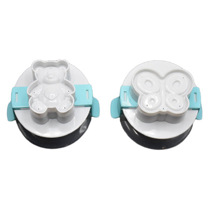 Butterfly & Bear Mold for Eggs 2Pcs Set Plastic