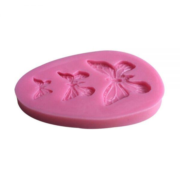 Butterfly Silicone Fondant Mold 3 Cavity