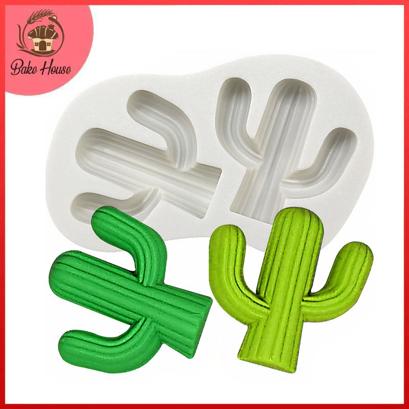 Cactus Silicone Fondant & Chocolate Mold 2 Cavity