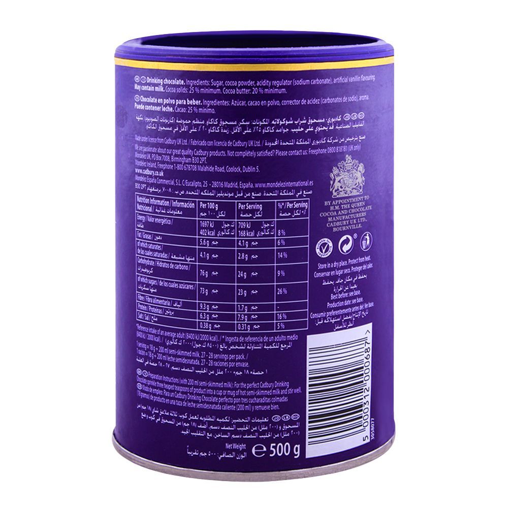 Cadbury Drinking Chocolate 500g