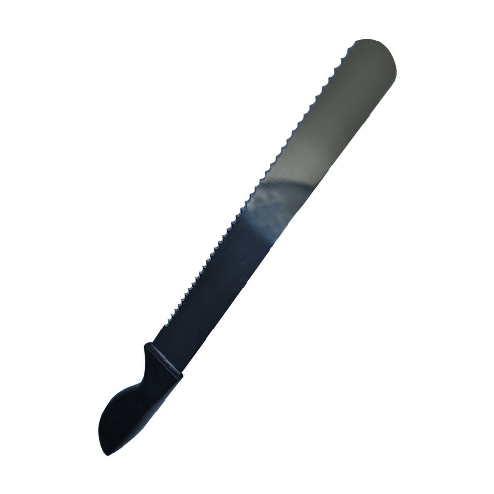 Cake Cutting Knife Steel With Black Handle Large