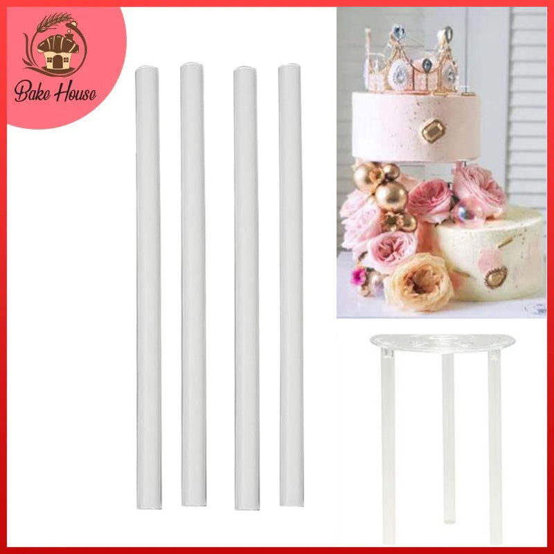 Cake Dowel Rod 4Pcs Set Plastic