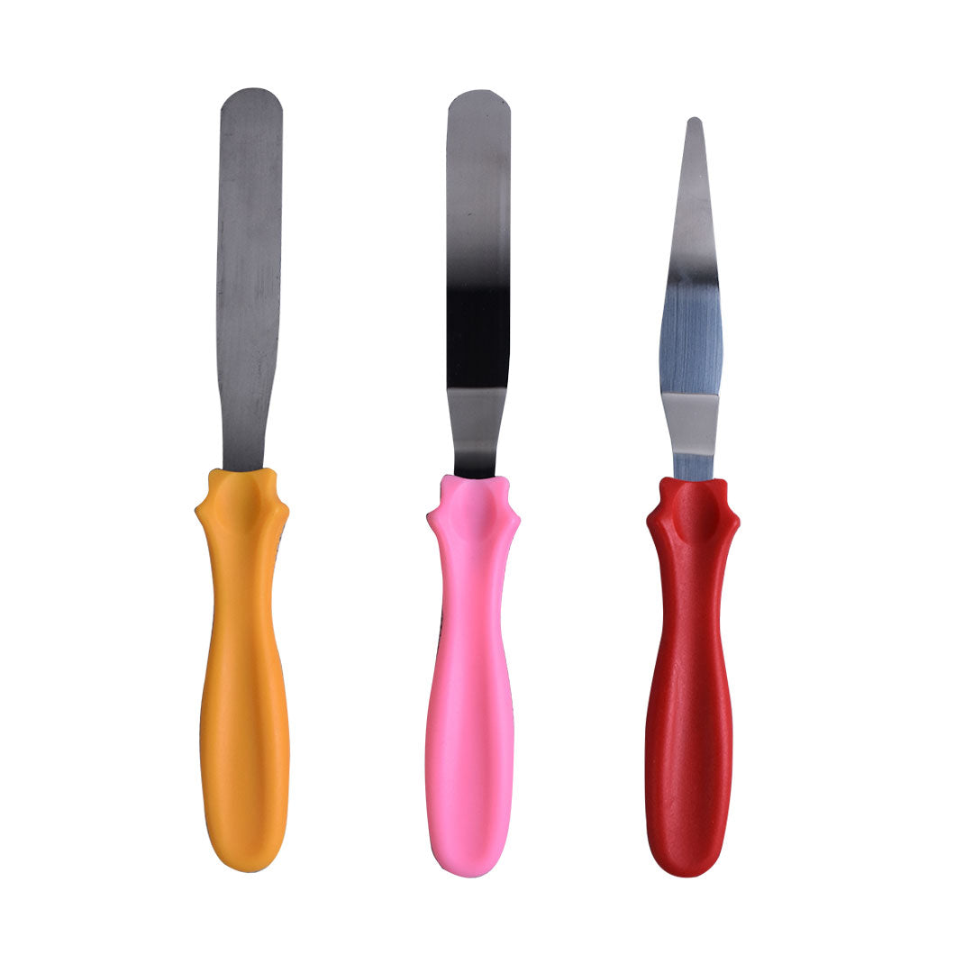 Cake Icing Angled & palette Knifes 3pcs Set