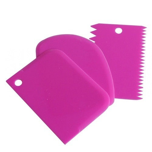 Cake Icing Scraper Plastic 3Pcs Set