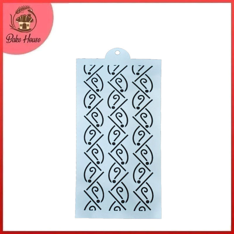 Cake Stencil Size (7) (Design 3)