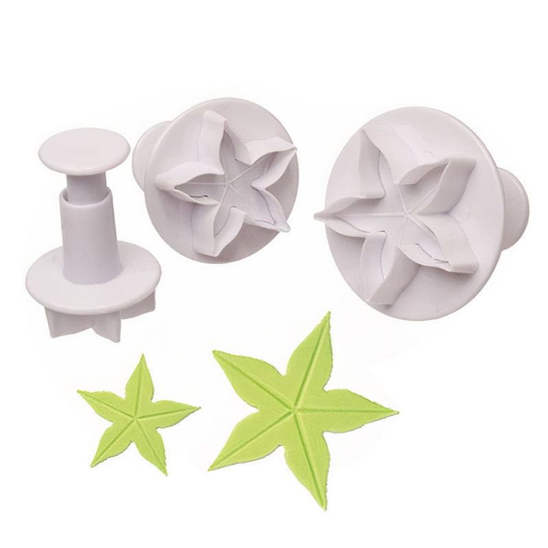 Calyx Fondant Plunger Cutter 3Pcs Set Plastic