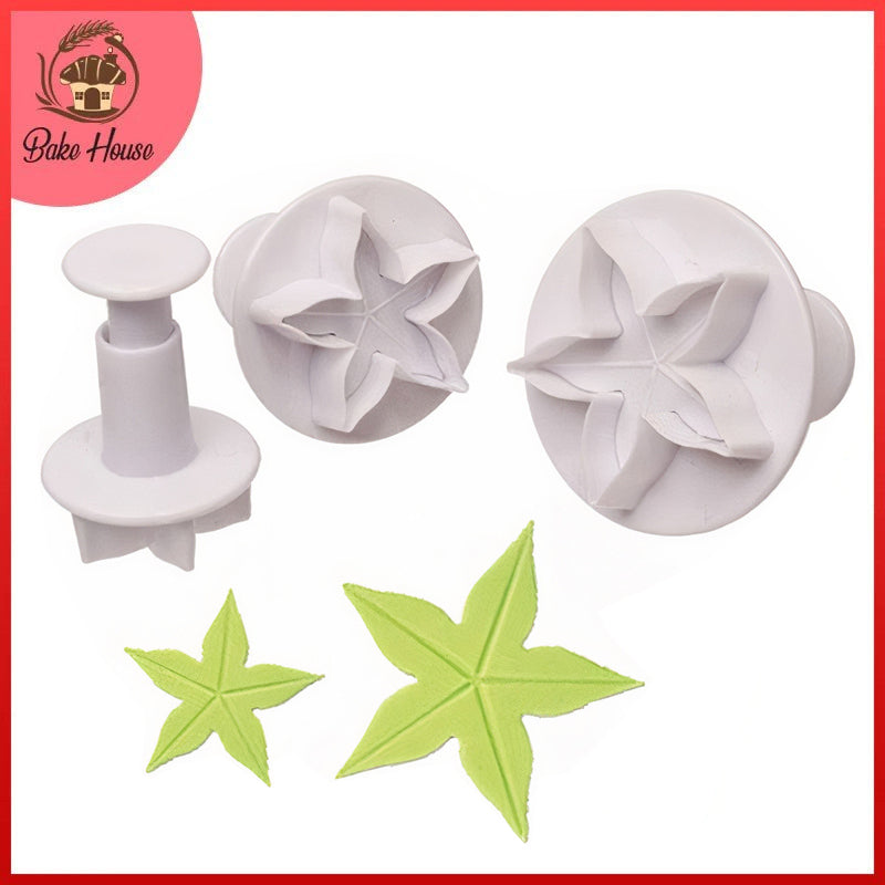Calyx Fondant Plunger Cutter 3Pcs Set Plastic