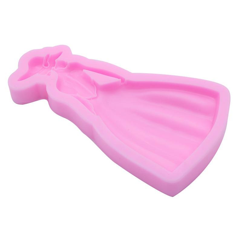 Cap Girl With Beautiful Dress Silicone Fondant Mold