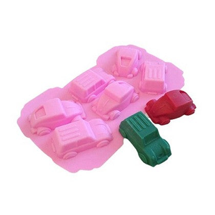 Cars Silicone Chocolate & Jelly Mold 6 Cavity