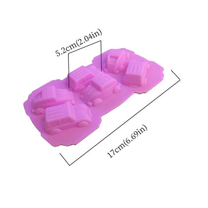 Cars Silicone Chocolate & Jelly Mold 6 Cavity