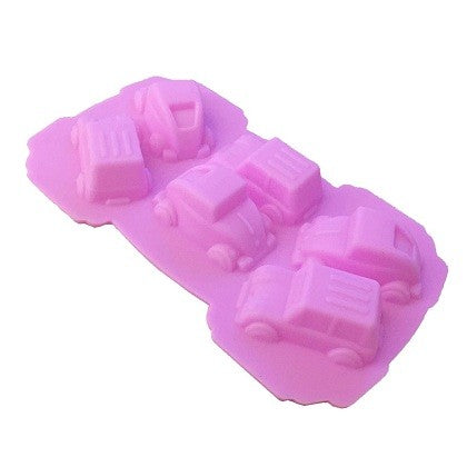 Cars Silicone Chocolate & Jelly Mold 6 Cavity