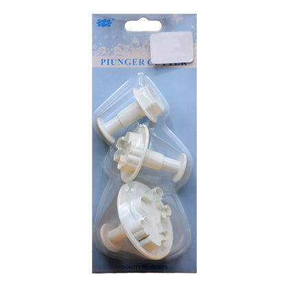 Cartoon Deer Fondant Plunger Cutter 3Pcs Set Plastic