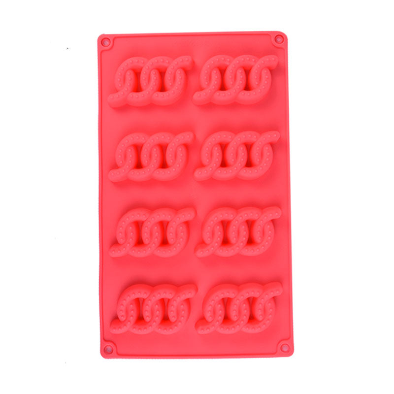 Chain Silicone Fondant Mold 8 Cavity