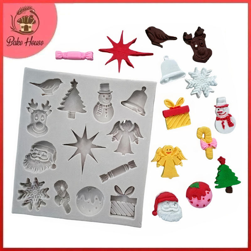 Christmas Theme Silicone Fondant Mold