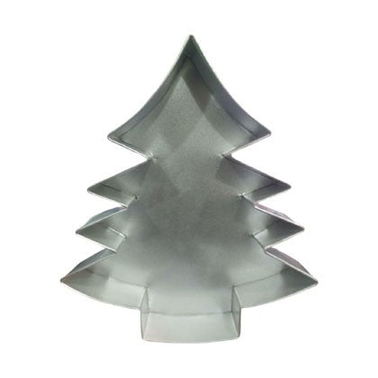Christmas Tree Cake Baking Mold Silver Tin