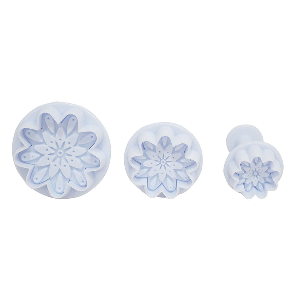 Chrysanthemum Flower Plunger Cutter 3Pcs Set