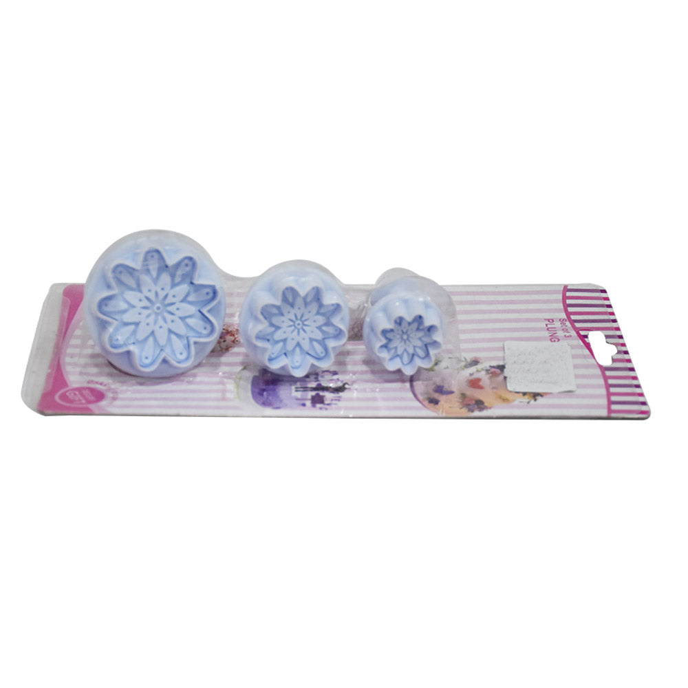 Chrysanthemum Flower Plunger Cutter 3Pcs Set