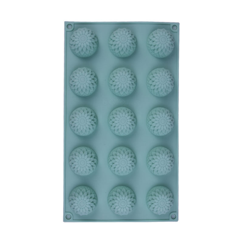 Chrysanthemum Silicone Chocolate & Candy Mold 15 Cavity